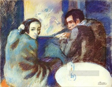 Dans un cabaret 1902 Cubismo Pinturas al óleo
